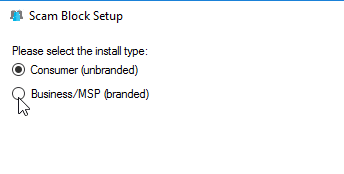 Select installation mode for enterprise