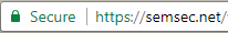 Always look for the "s" in "https"